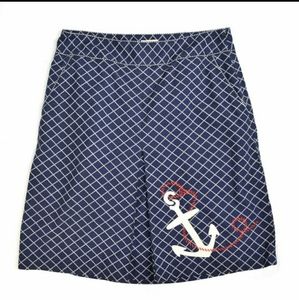 LL Bean nautical skirt